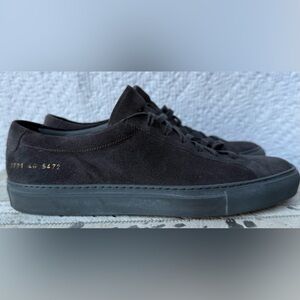 Common Projects Original Achilles Low Dark Gray Suede Size 40 (US 9.5)